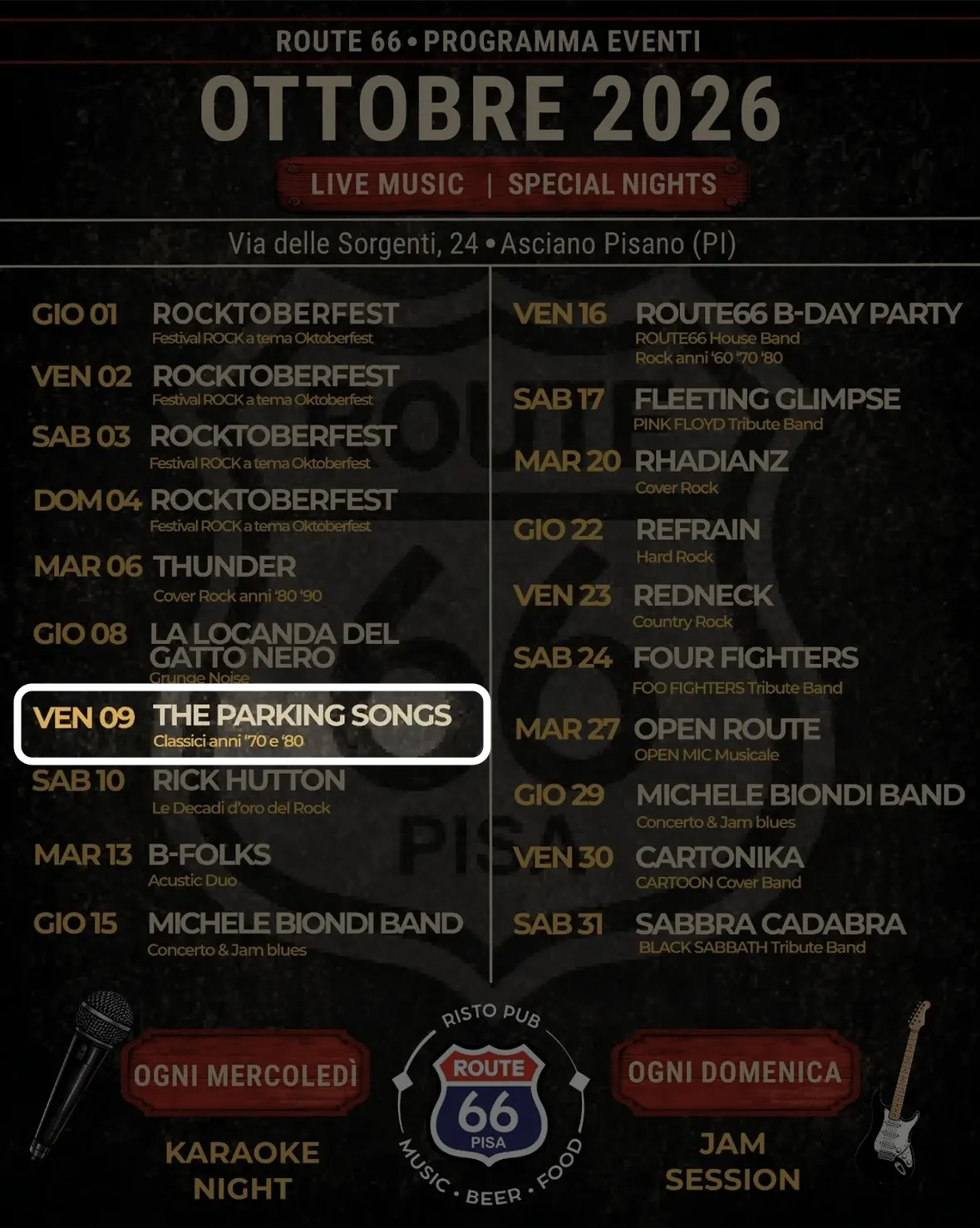Locandina: The Parking Songs