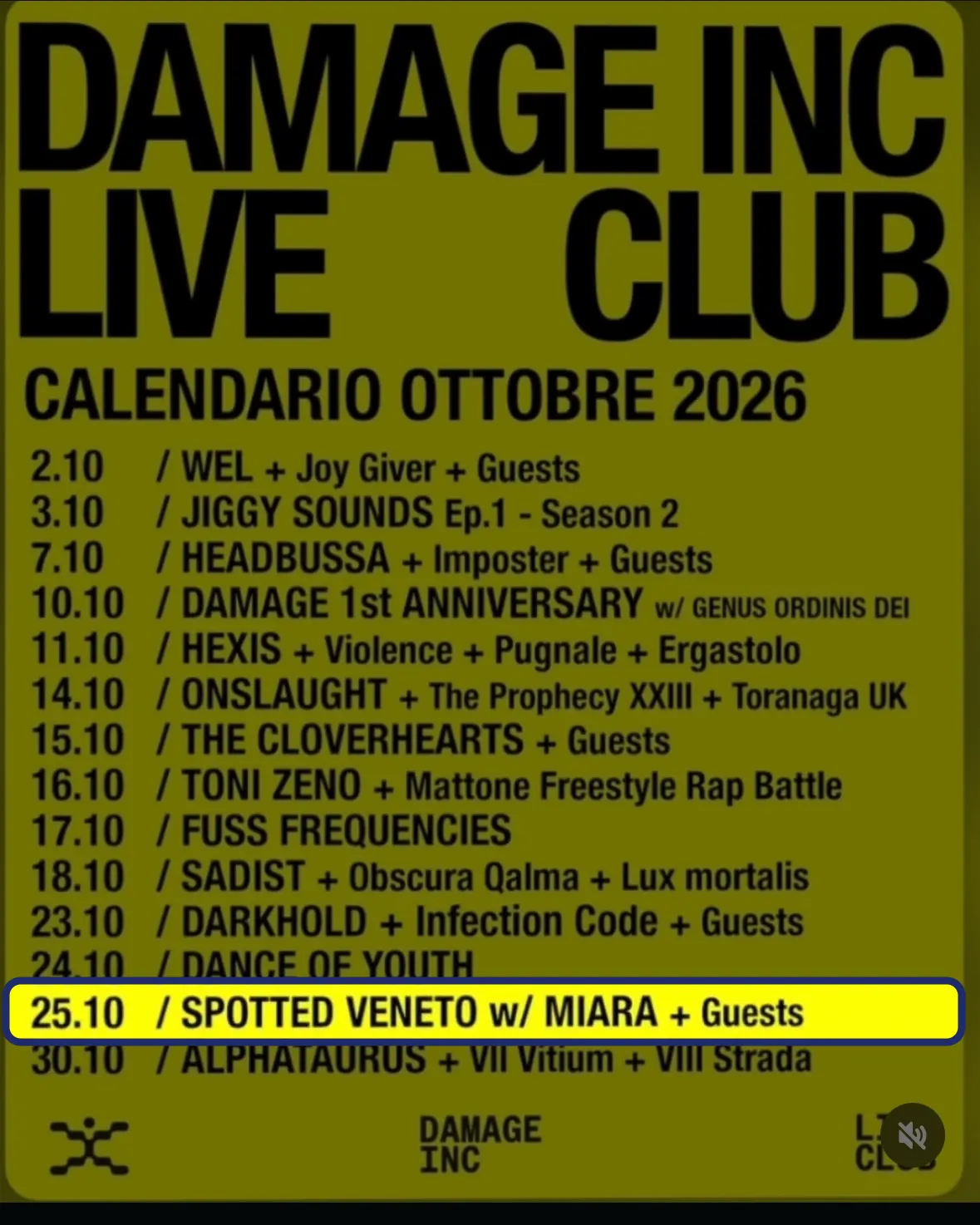 Locandina: Miara + Hexabrot + Avxilivm + Noumenia + Ningen