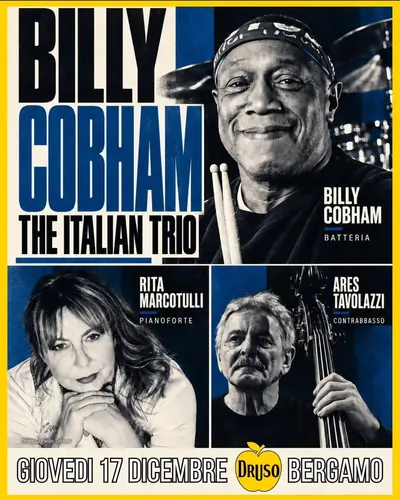 Locandina: Billy Cobham – The Italian Trio