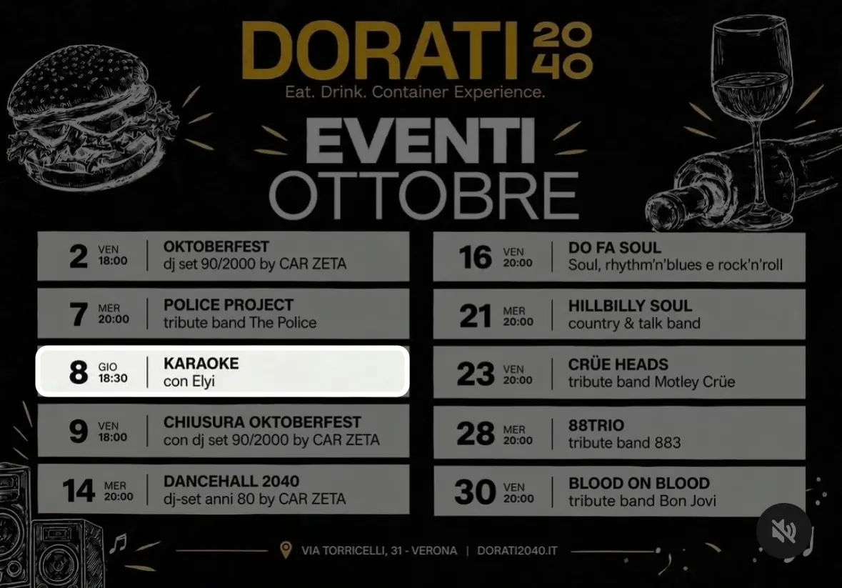 Locandina: Karaoke con Elyi
