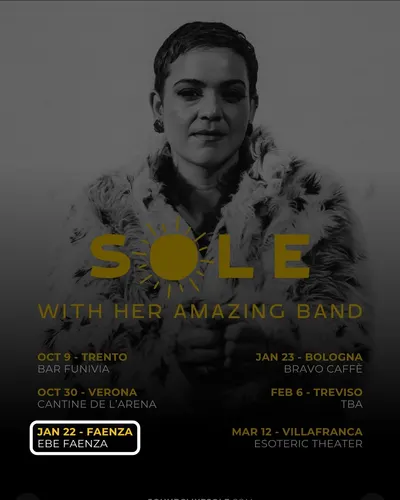 Locandina: SOLE with her amazing band - Faenza