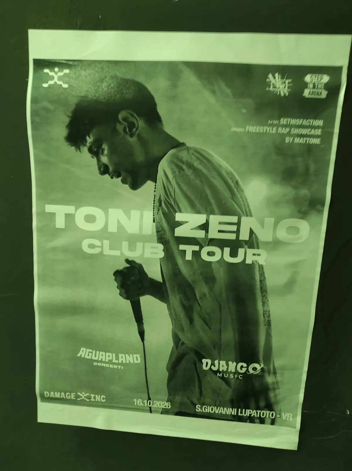 Locandina: Toni Zeno – Club Tour