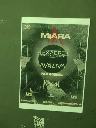 Locandina: Miara + Hexabrot + Avxilivm + Noumenia + Ningen