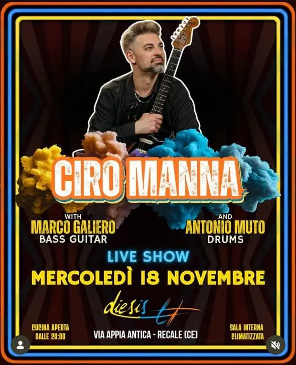 Locandina: Ciro Manna Live Show