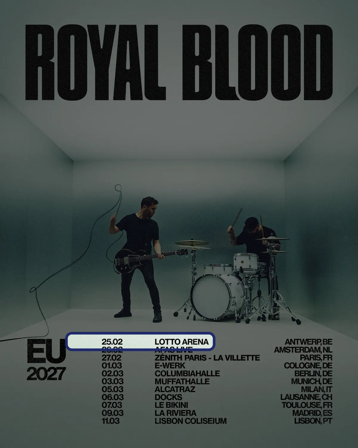 Locandina: Royal Blood – Lotto Arena, Antwerp