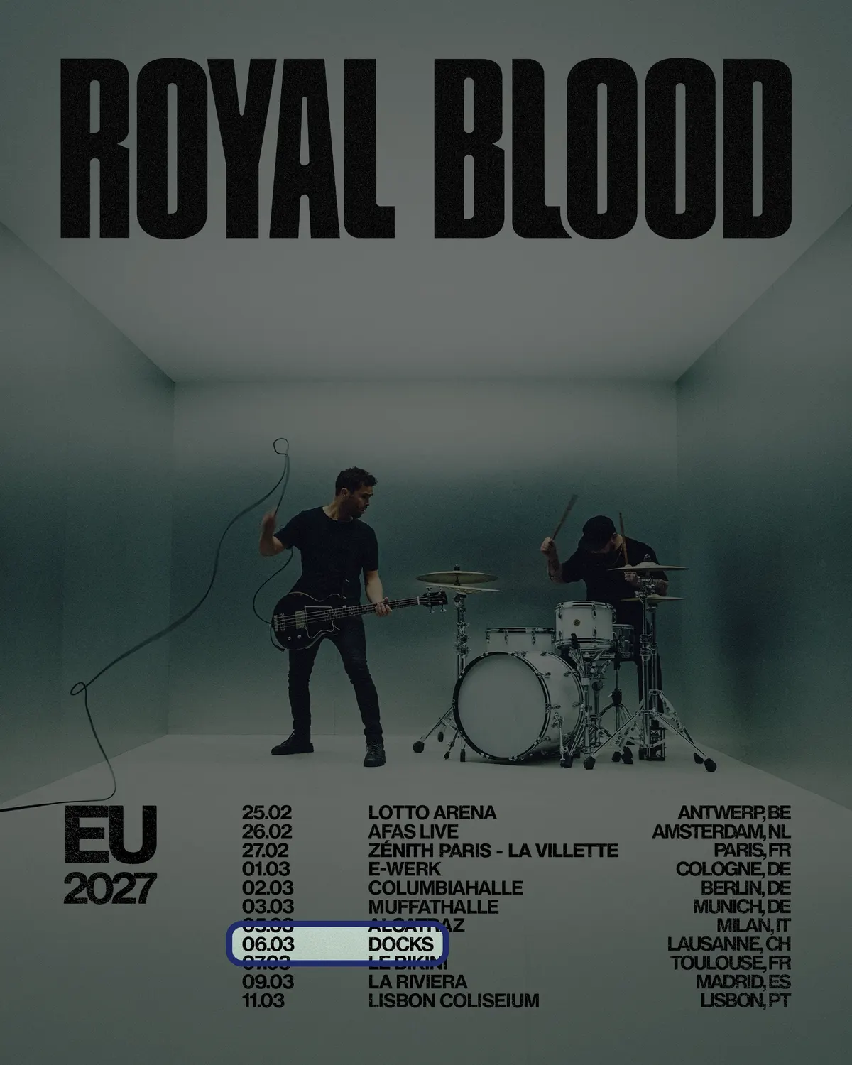Locandina: Royal Blood – Docks, Lausanne