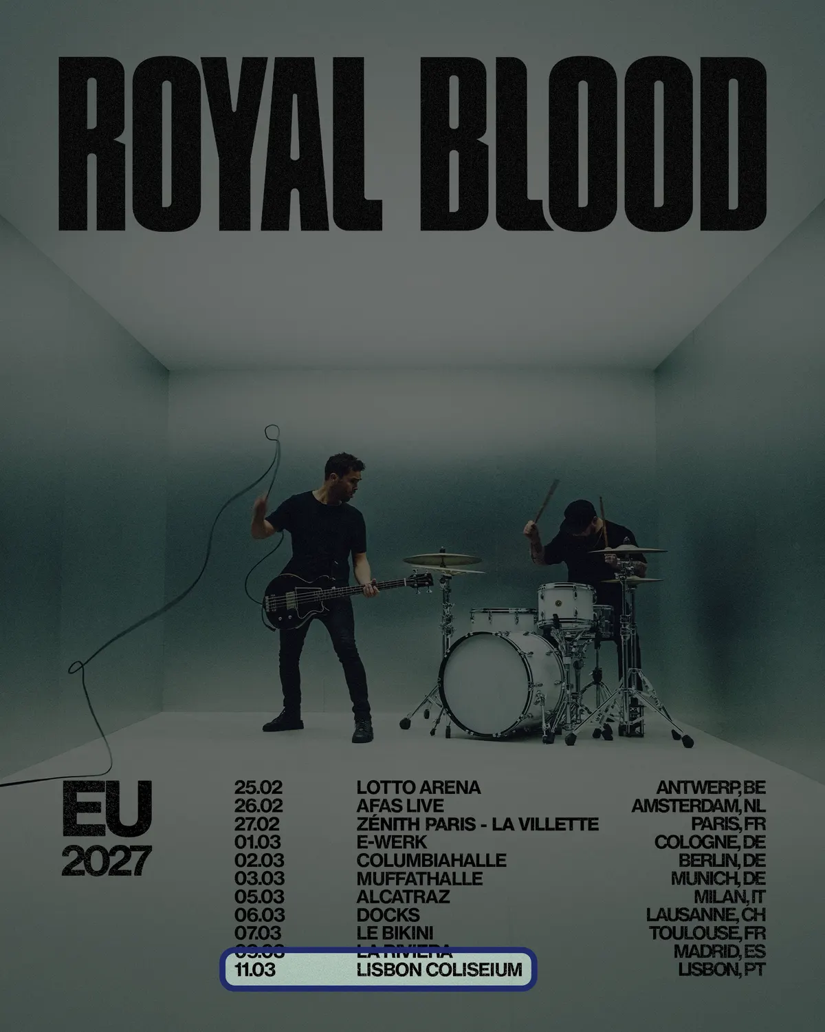 Locandina: Royal Blood – Lisbon Coliseum, Lisbon