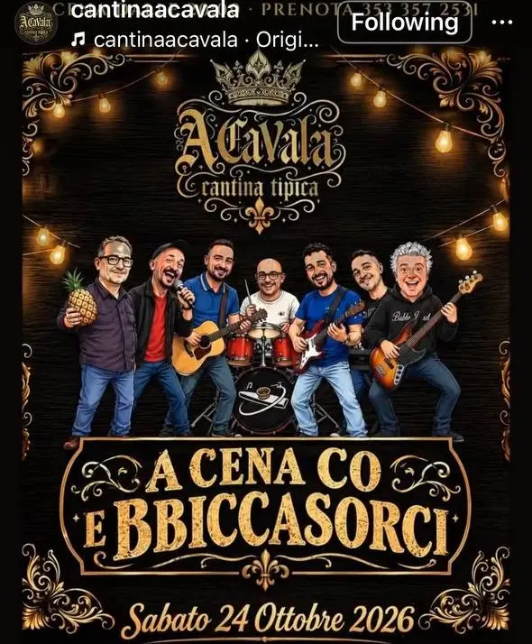 Locandina: A cena co e Bbiccasorci