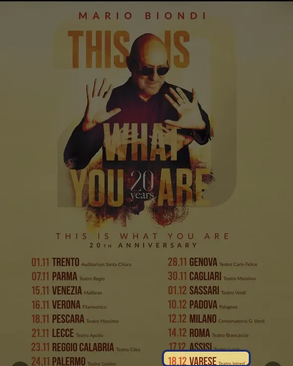 Locandina: Mario Biondi – Varese