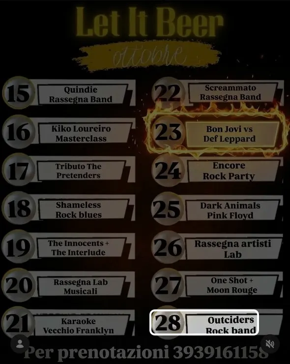 Locandina: Outciders – Rock band