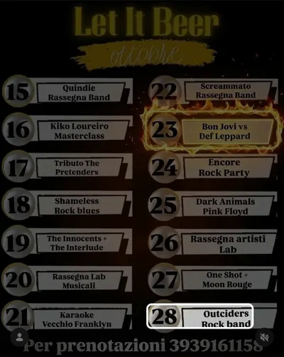 Locandina: Outciders – Rock band