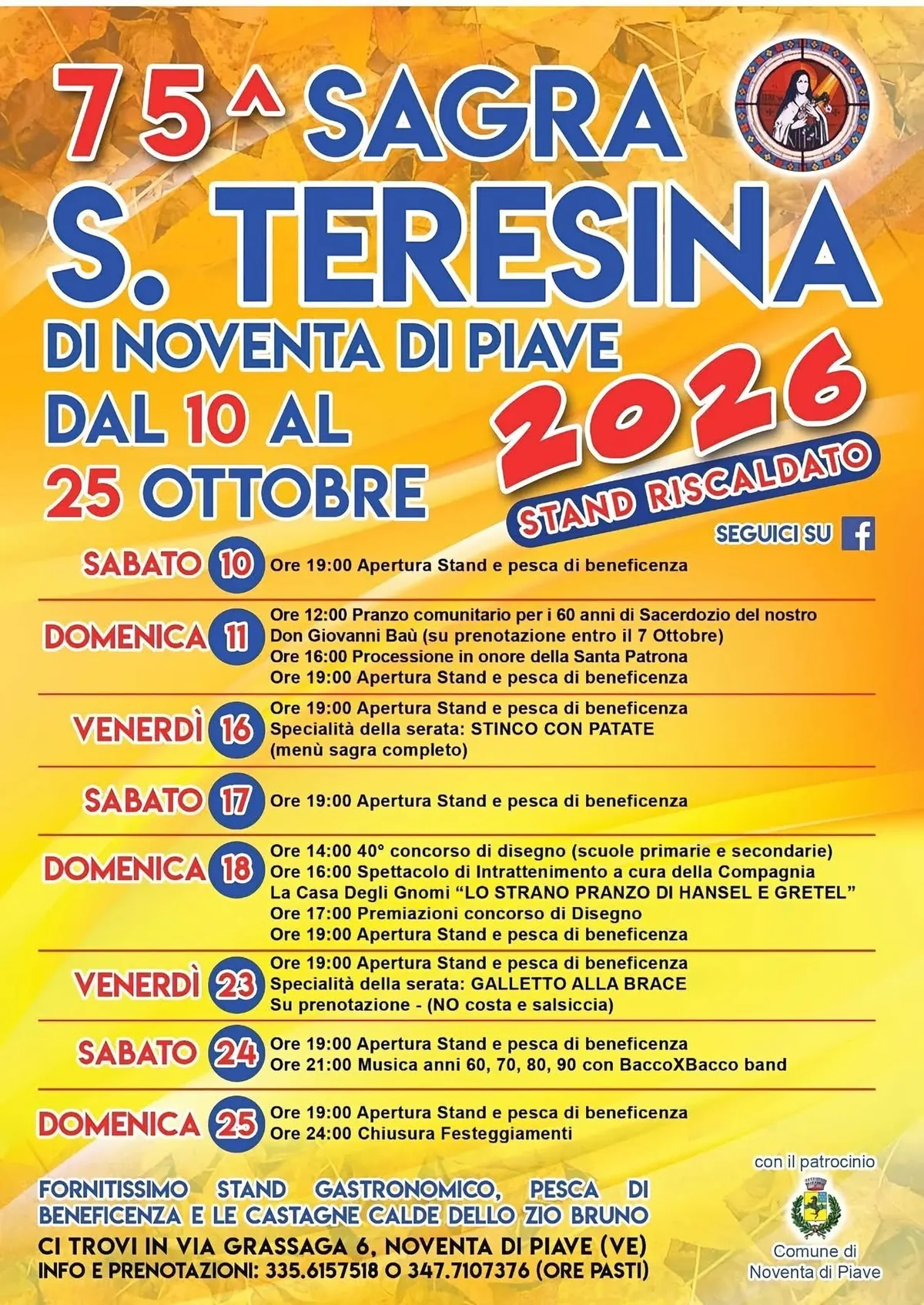 Locandina: Sagra di S. Teresina