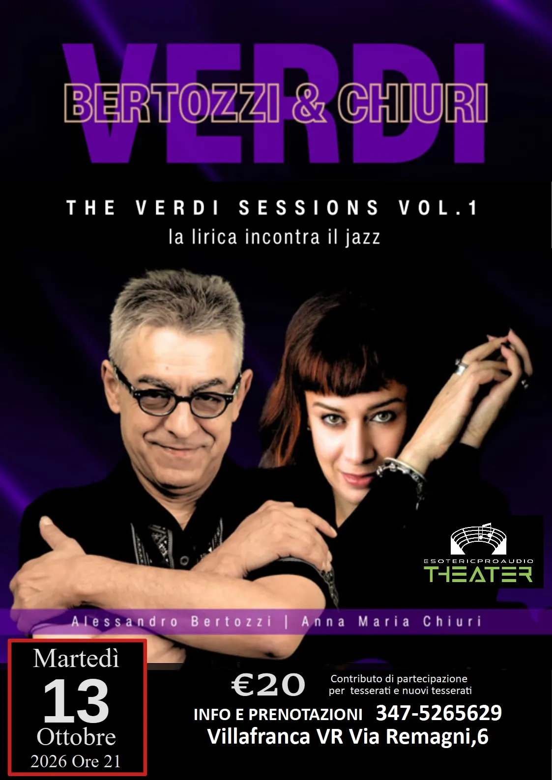 Locandina: Verdi – Bertozzi & Chiuri