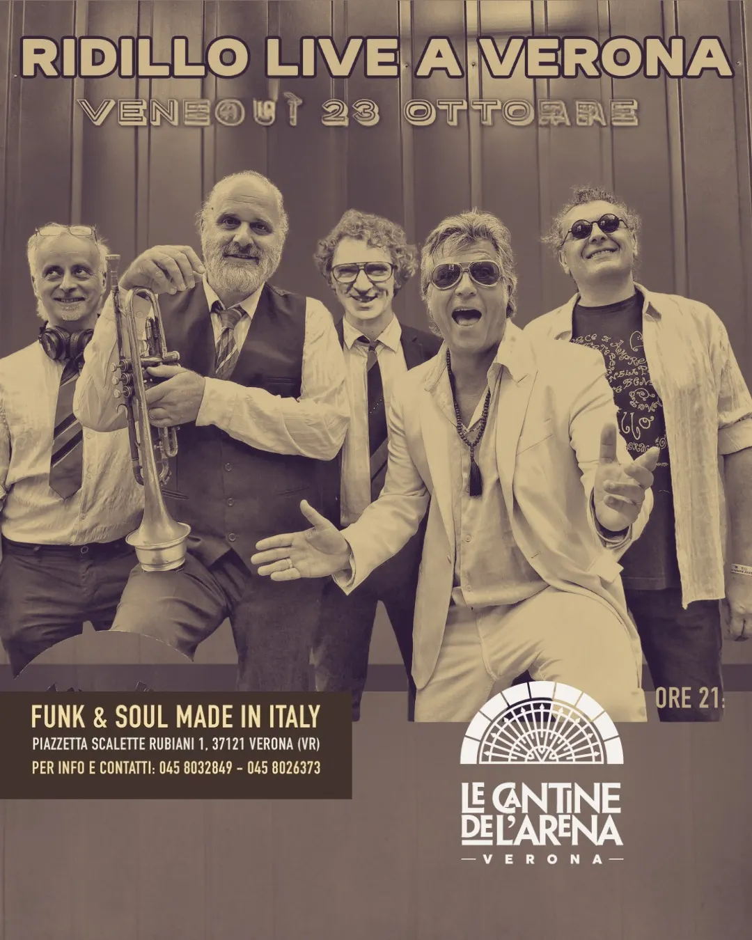 Locandina: Ridillo live a Verona