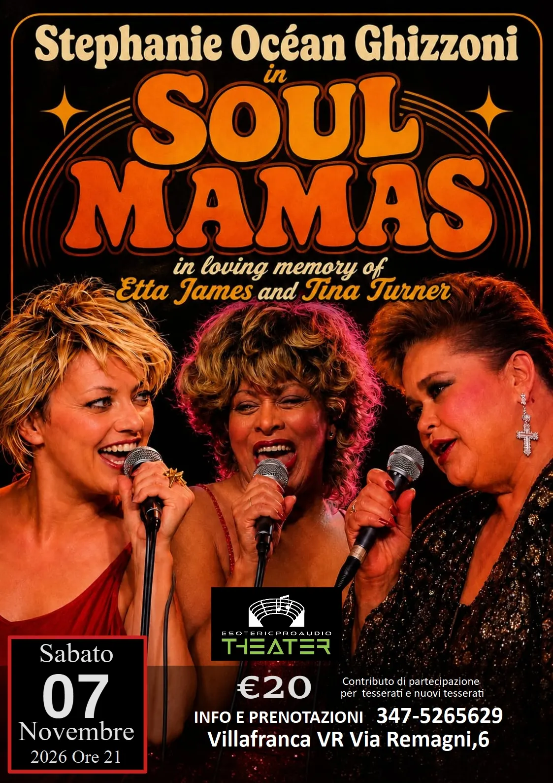 Locandina: Stephanie Océan Ghizzoni in Soul Mamas