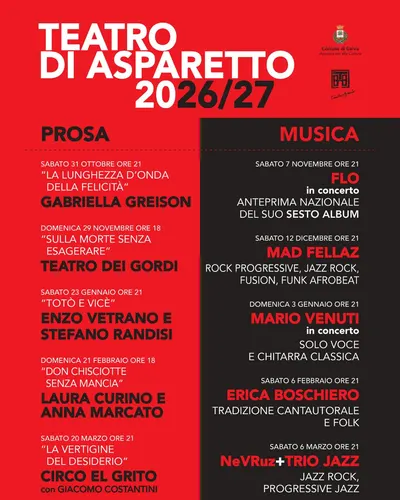 Locandina: Teatro di Asparetto 2026/27