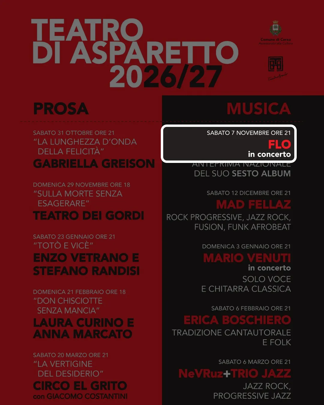 Locandina: Flo in concerto