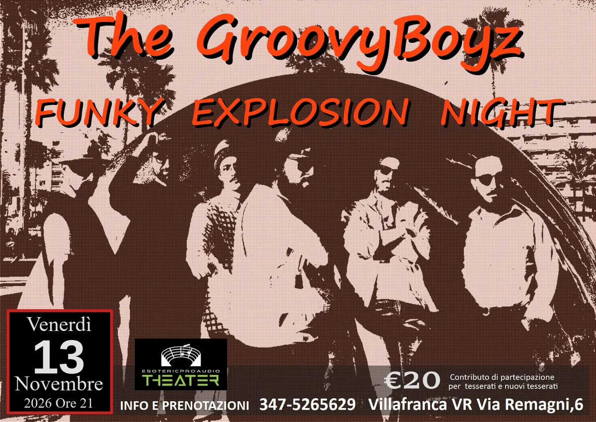 Locandina: The GroovyBoyz in Funky Explosion Night