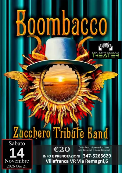 Locandina: Boombacco – Zucchero Tribute Band
