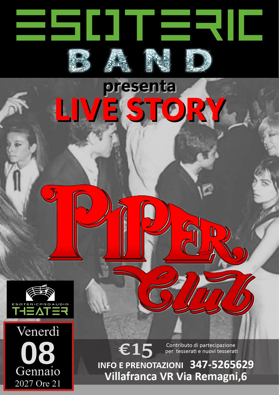 Locandina: Esoteric Band in Piper Club