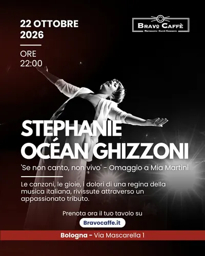 Locandina: Stephanie Océan Ghizzoni - 'Se non canto, non vivo' - Omaggio a Mia Martini