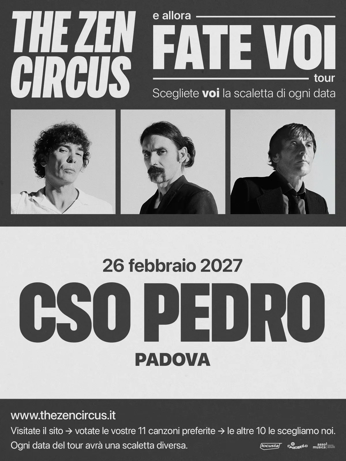 Locandina: The Zen Circus – e allora Fate voi tour