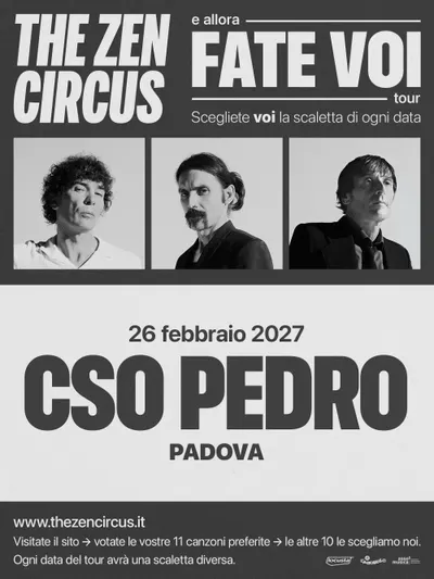 Locandina: The Zen Circus – e allora Fate voi tour