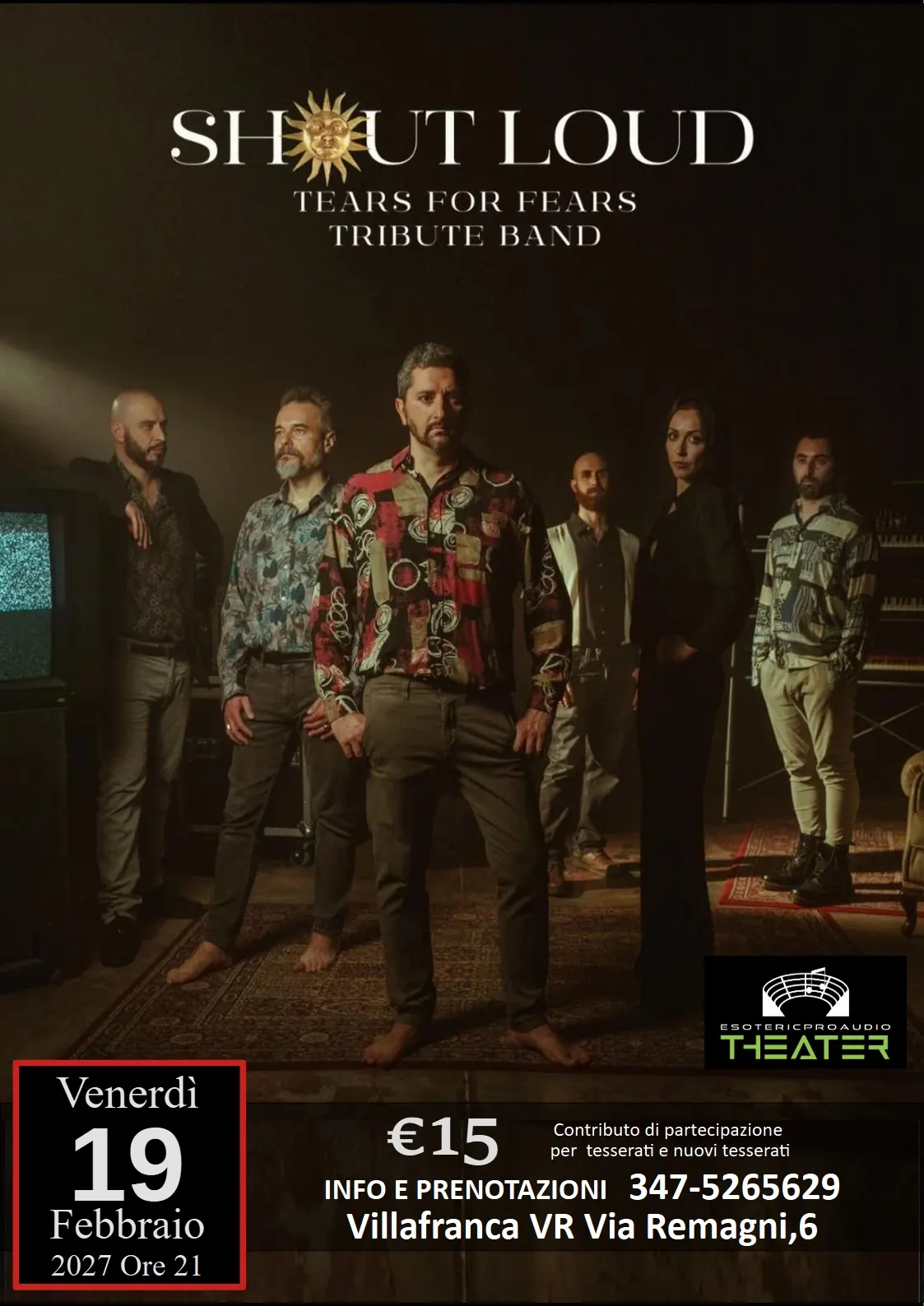 Locandina: Shout Loud – Tears for Fears Tribute Band