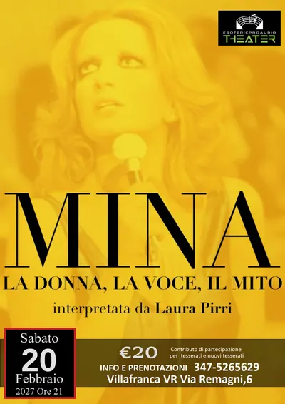 Locandina: MINA interpretata da Laura Pirri