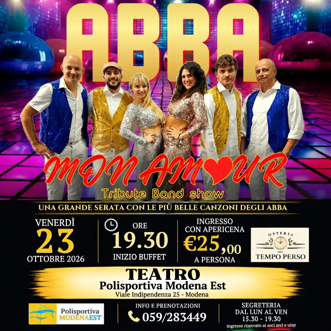 Locandina: ABBA Mon Amour - Tribute Band show