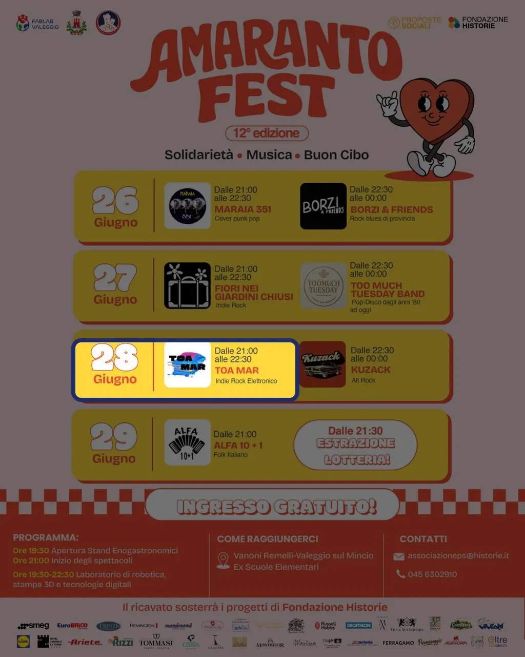 Locandina: Amaranto Fest