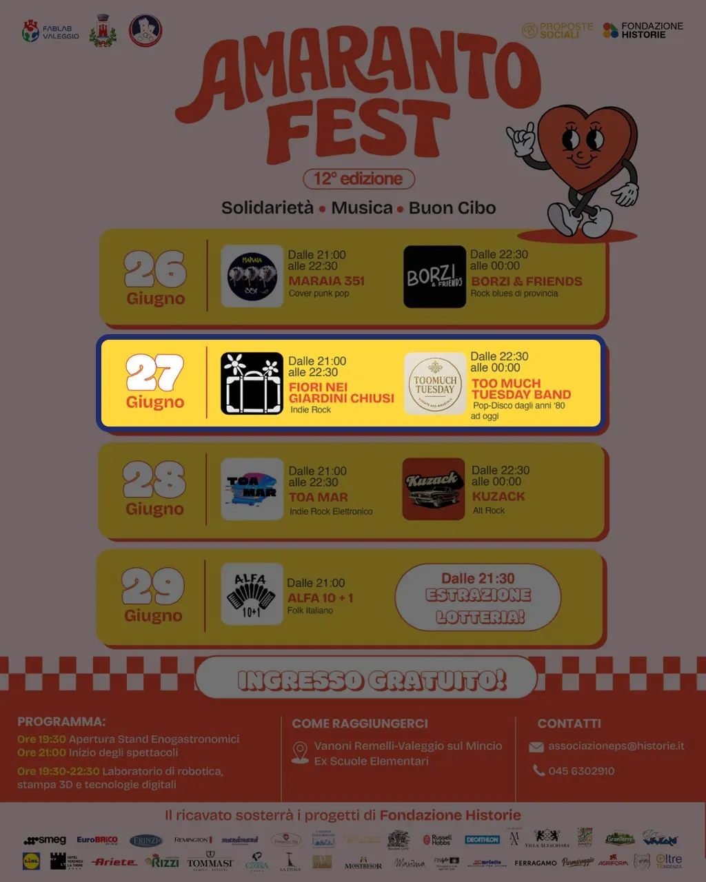 Locandina: Amaranto Fest