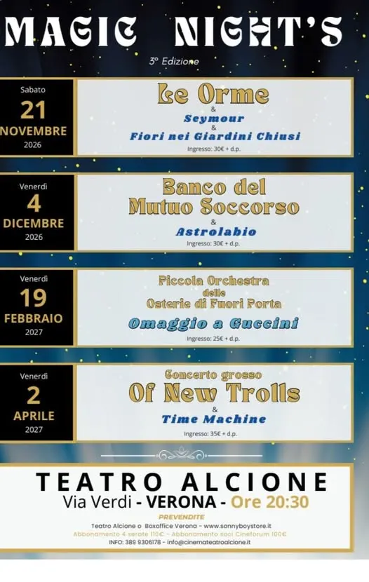Locandina: Magic Night's – 3ª edizione