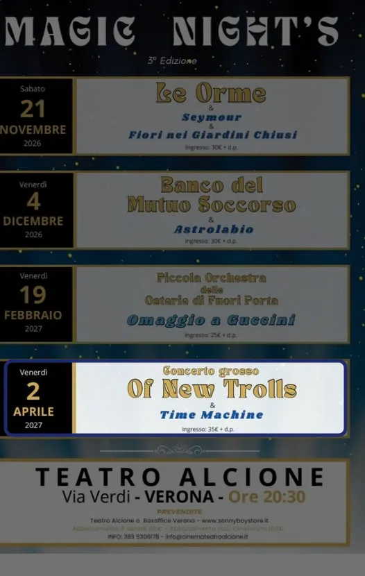 Locandina: Concerto Grosso – Of New Trolls