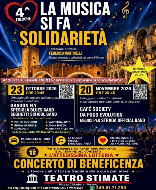 Locandina: La musica si fa solidarietà – 4ª edizione