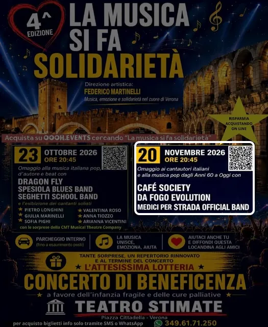 Locandina: Omaggio ai cantautori italiani e alla musica pop dagli anni 60 a oggi