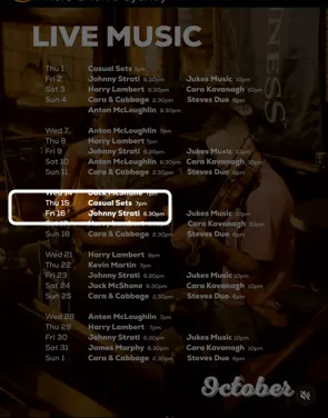 Locandina: Live music – Johnny Strati, Jukes Music