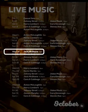 Locandina: Live music – Jack McShane