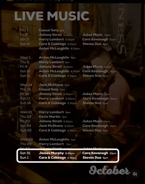 Locandina: Live music – Cara & Cabbage, Steves Duo